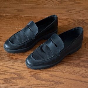 Cole Haan Black Suede and Leather Loafers
